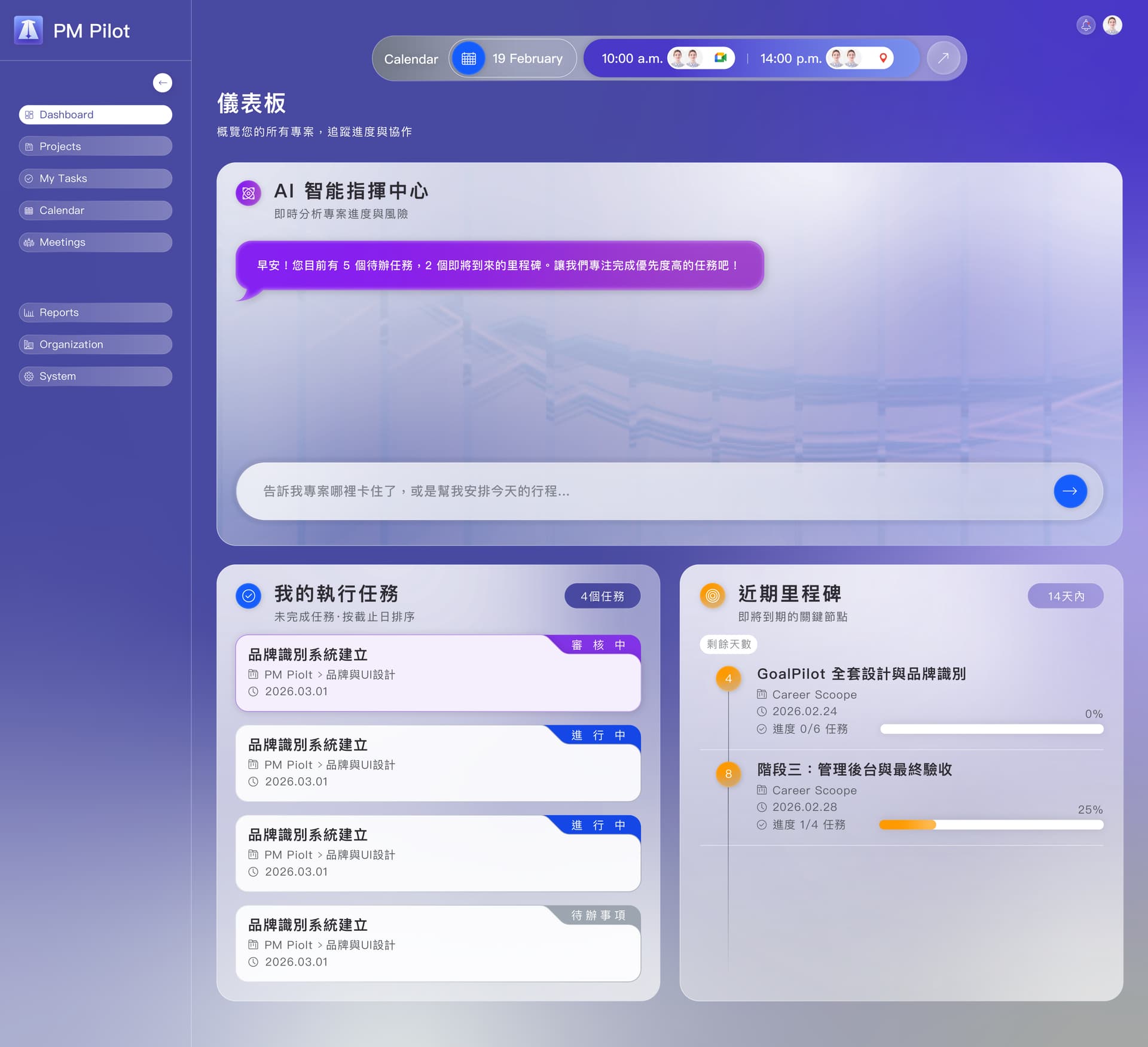 戰情總覽 Dashboard